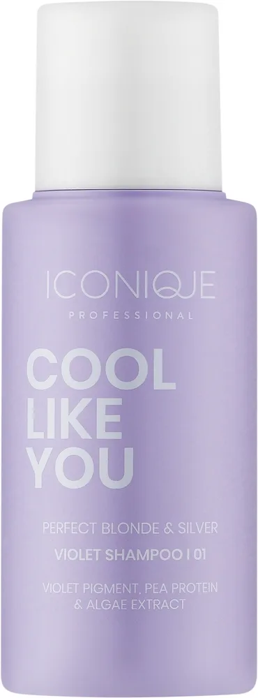 Шампунь для волос Iconique Professional Cool Like You Perfect Blonde &amp; Silver Violet Shampoo фиолетовый, для светлых и седых волос, 70 мл / 250 мл