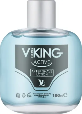 Лосьон после бритья Aroma For Men Viking Active After Shave Lotion для нормальной кожи, с ментолом, 100 мл