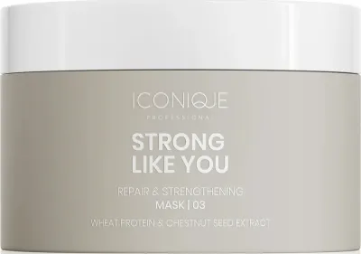 Восстанавливающая укрепляющая маска для волос Iconique Professional Strong Like You, протеины пшеницы и риса, экстракт каштана, 50 мл