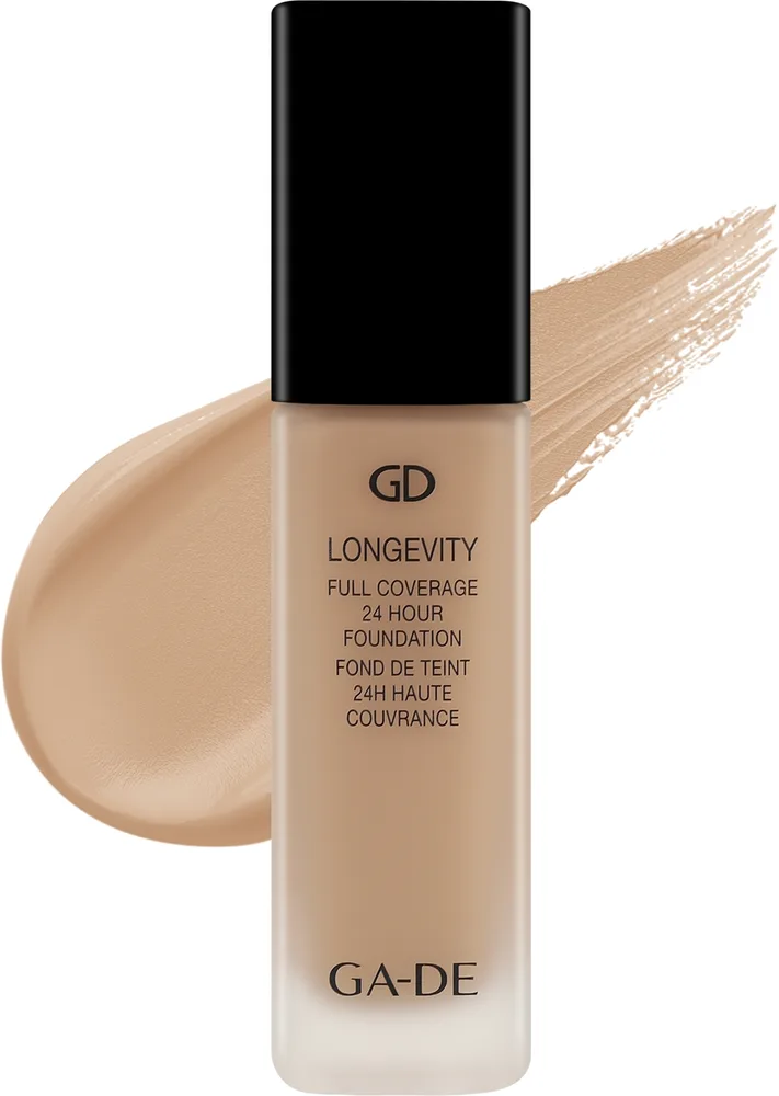 Тональный флюид GA-DE Longevity 24H Foundation матирующий кроющий стойкий, 30 мл, оттенок 550