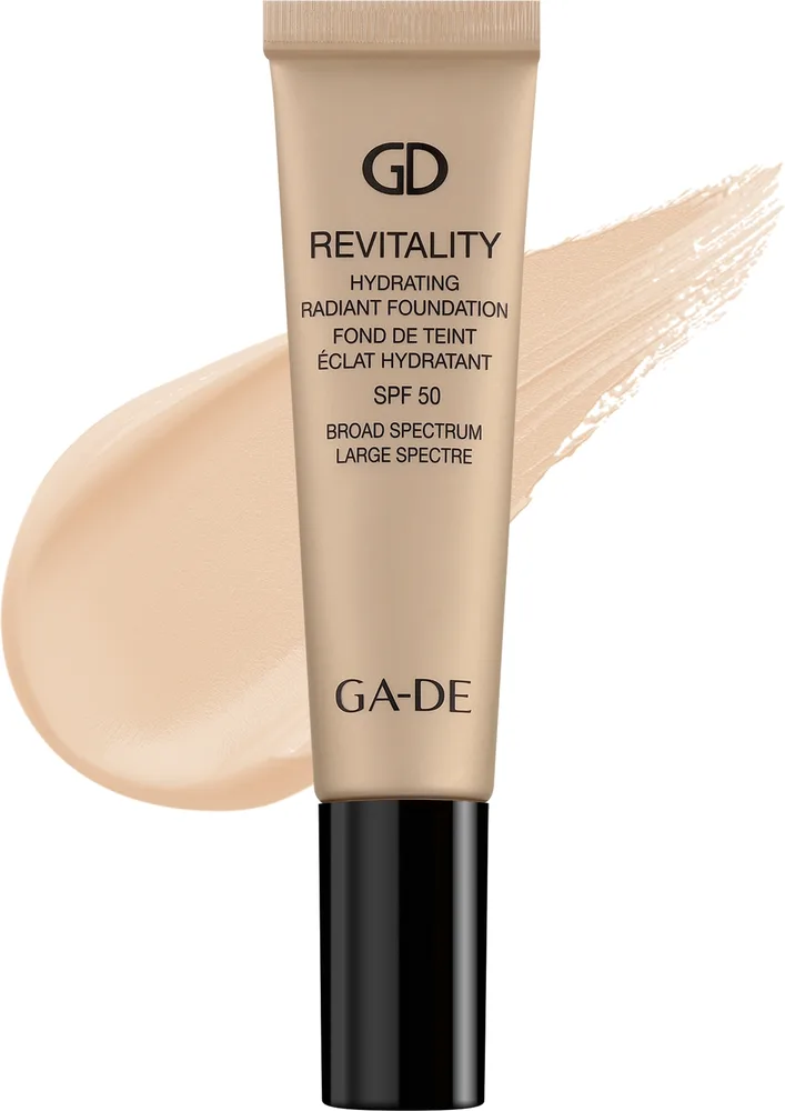 Тонирующий крем GA-DE Revitality Hydrating Radiant Foundation увлажняющий сияющий SPF 50, 30 мл, оттенок 310