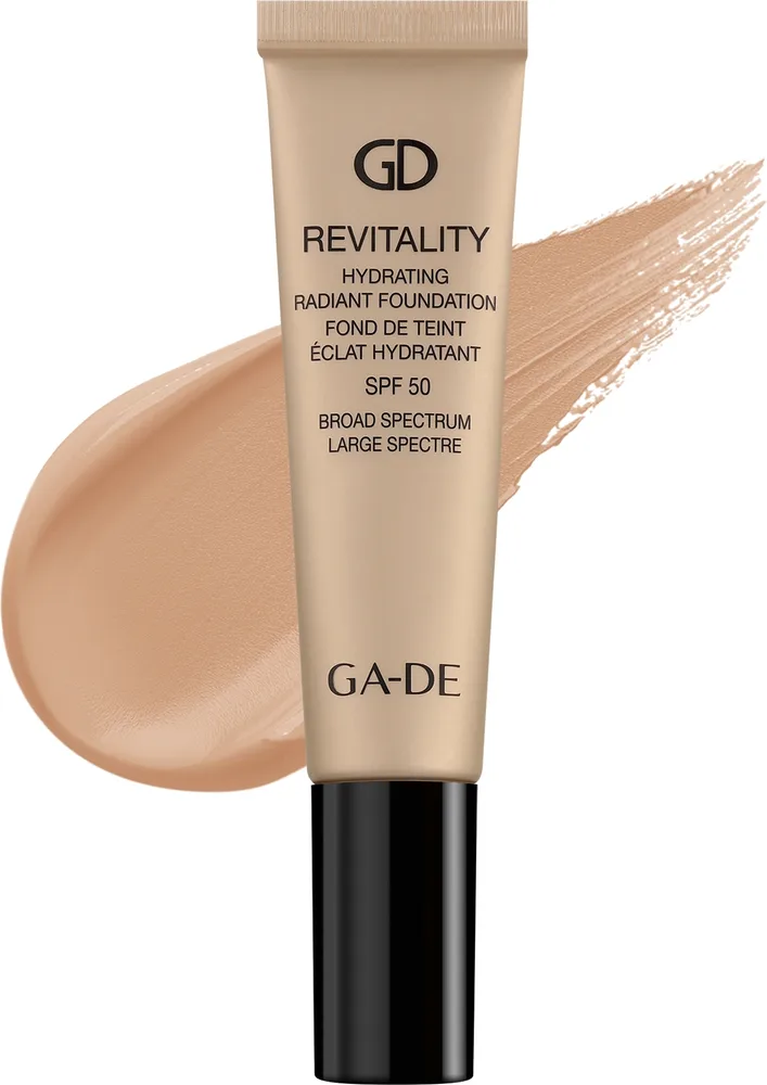 Тонирующий крем GA-DE Revitality Hydrating Radiant Foundation увлажняющий сияющий SPF 50, 30 мл, оттенок 312