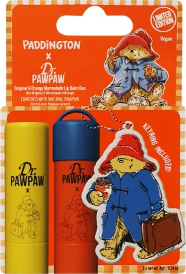 Набор Dr. PAWPAW x Paddington бальзам для губ 4 г бальзам с апельсиновым мармеладом 4 г и брелок/ Доктор Папау