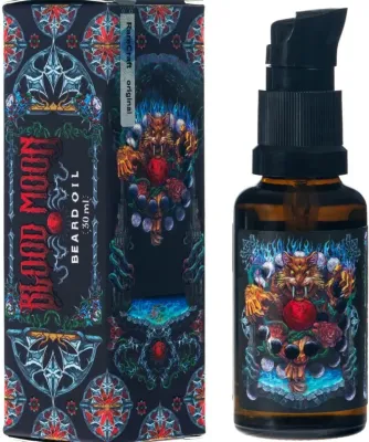 Масло для бороды RareCraft Beard Oil Blood Moon питающее, для бороды и кожи, 30 мл