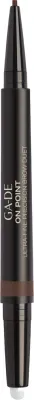 Карандаш для бровей GA-DE On Point Ultra Fine Brow Duet, оттенок 104 - Warm Brown