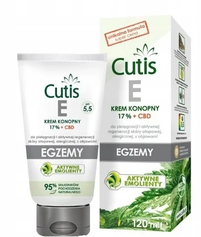 Крем для тела Cutis E-Eczema конопляный с CBD 120 мл