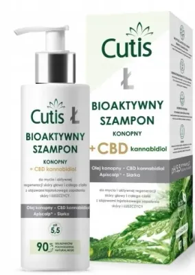 Шампунь Cutis L с конопляным маслом для кожи головы, склонной к раздражению, 200 мл