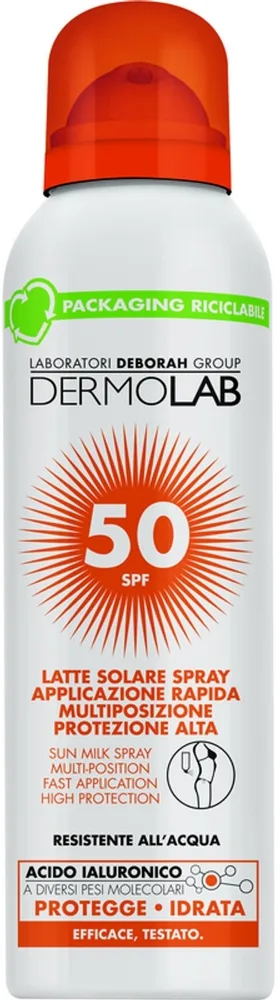 Спрей для тела Dermolab Sun Milk SPF50 солнцезащитное молочко для чувствительной кожи 150 мл