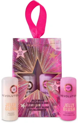 Набор для макияжа Makeup Revolution Jelly Blush and Highlighter Set румяна-стик 5,5 г и хайлайтер-стик 5 г