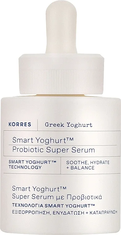 Сыворотка для лица Korres Greek Yoghurt Smart Probiotic с пробиотиками, увлажняющая, 30 мл