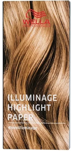 Фольга для окрашивания волос Wella Professionals Illuminage Highlight Paper Sheet, бумага с алюминиевой фольгой, 25 см, 100 шт