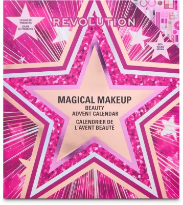 Адвент-календарь Makeup Revolution Beauty Star Makeup Advent Calendar с косметикой для макияжа, 24 продукта
