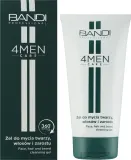 Гель Bandi Professional 4MEN 3 в 1 для лица, волос и бороды с кофеином, 150 мл — фото 2
