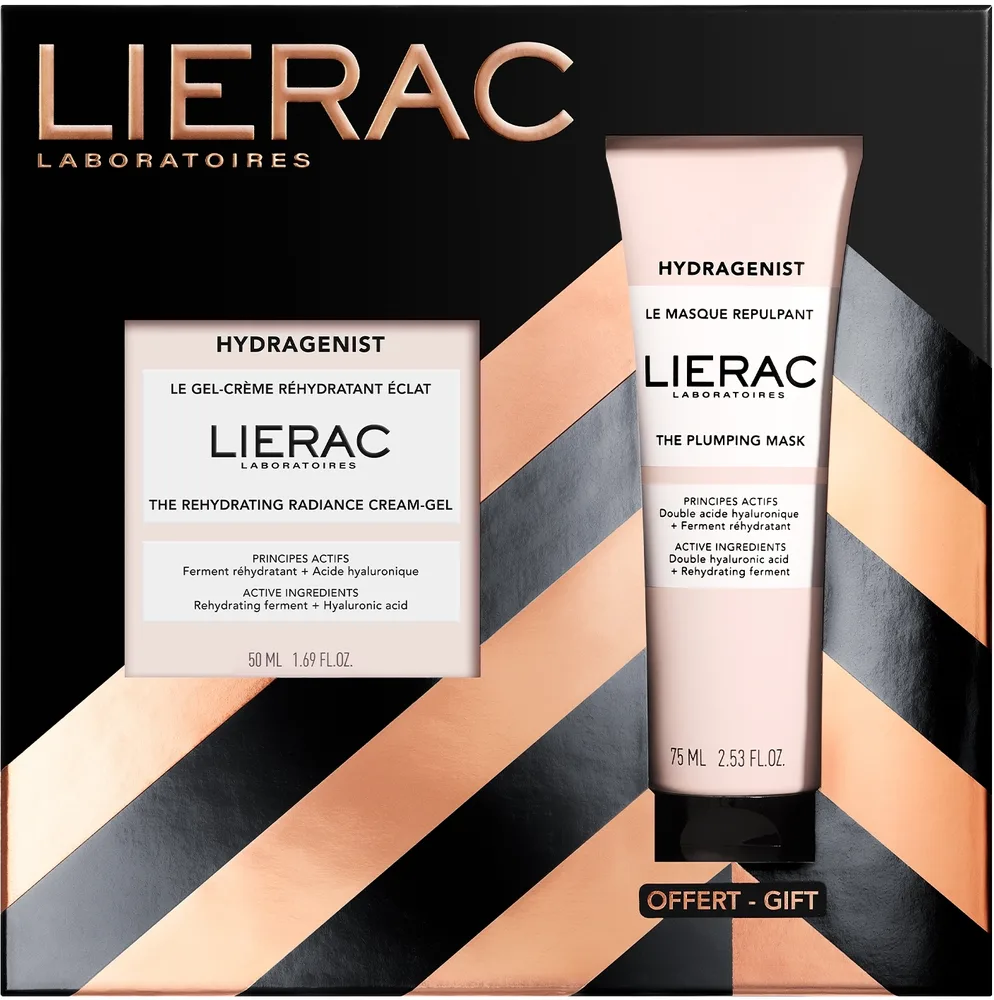 Набор для лица Lierac Hydragenist увлажняющий гель-крем и маска с гиалуроновой кислотой 50+75 мл