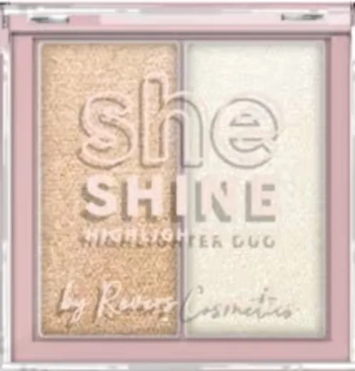 Хайлайтер для лица Revers She Shine Highlighter Duo из двух оттенков, 7,2 г, оттенок 02 - Afterglow