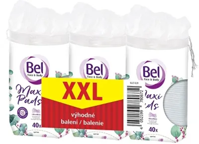 Набор овальных ватных дисков Bel Face & Body с микрофиброй 3 упаковки по 40 шт