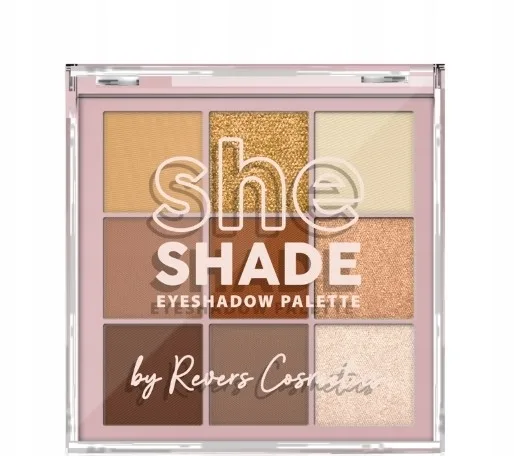 Палетка теней для век Revers She Shade Eyeshadow Palette 9 оттенков