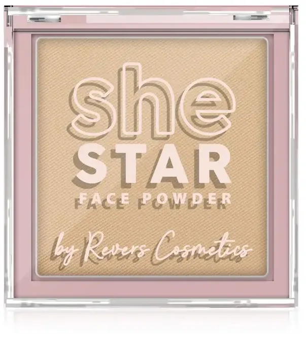 Пудра для лица Revers She Star Face Powder бархатистая, 10 г, оттенок 05 - Almond