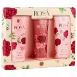 Набор Aurora Rose Collection скраб для тела 100 мл лосьон для тела 100 мл и крем для рук 100 мл — фото 1