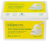 Тканевая маска для лица с витамином C и центеллой азиатской Beausta Green Tangerine Daily Vita Mask — фото 1