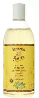 L'Amande L'Amande Bath Foam With Amarelli Liquorice And Essential Oil Of Organic Bergamot Of Calabria - Пенка для ванны с лукрицей Амарелли и маслом бергамота Калабрии, 500 мл
