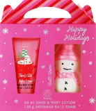 Детский набор Aurora Xmas Kids лосьон с ароматом мяты и бомбочка для ванны с ароматом мяты 60 мл+120 г — фото 1