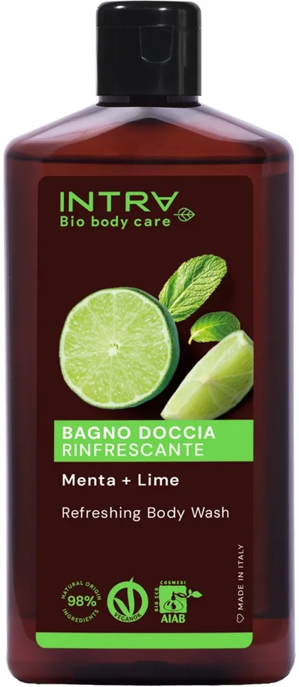 Intra Intra Mint & Lime Shower Gel - Освежающий гель для душа Мята и лайм, 400 мл