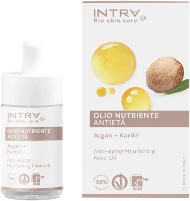 Масло для лица Intra Argan and Shea Butter Anti-Aging Nourishing Face Oil, питательное, антивозрастное