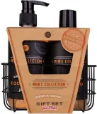Мужской набор Accentra Men's Collection Birch & Cedar гель для душа 300 мл шампунь 300 мл и подставка-корзина — фото 1