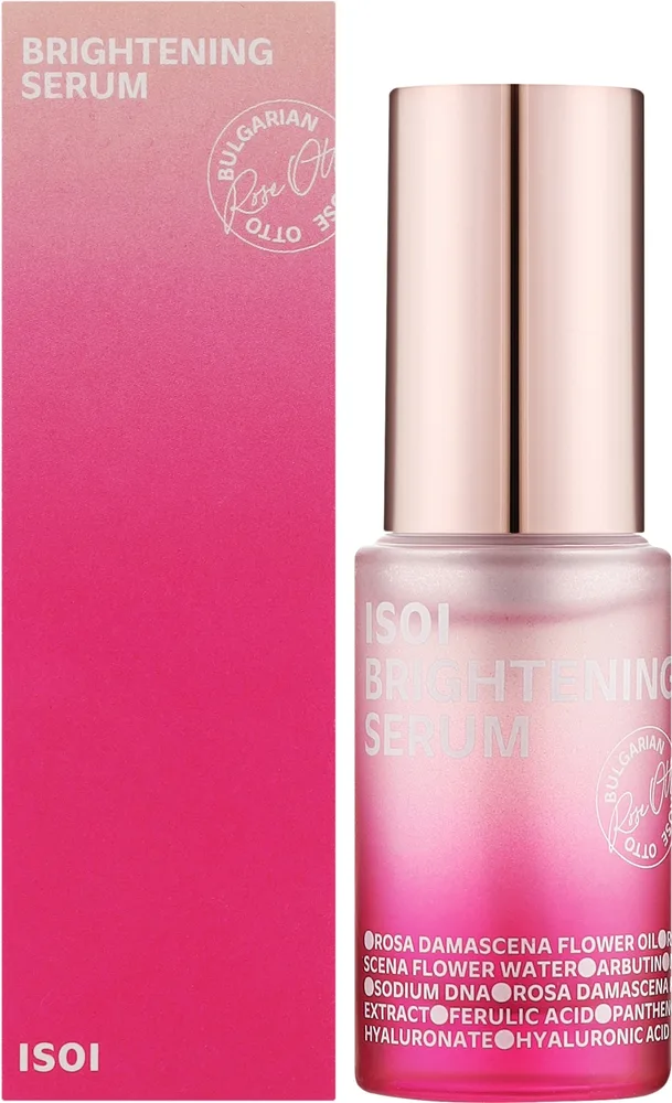 Сыворотка для лица Isoi Bulgarian Rose Brightening с розовой водой арбутином и ниацинамидом для сияния