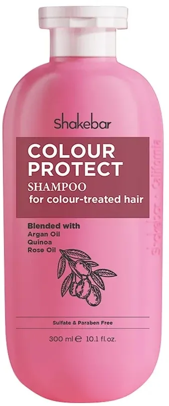 Шампунь Shakebar Color Protect с маслом арганы, киноа и розы для окрашенных волос, 300 мл