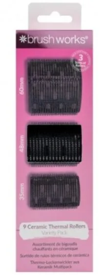 Набор керамических термобигуди для волос Brushworks Ceramic Thermal Rollers Variety Pack