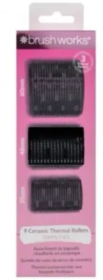 Набор керамических термобигуди для волос Brushworks Ceramic Thermal Rollers Variety Pack