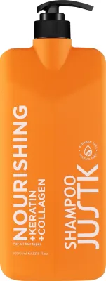 Шампунь JustK Keratin & Collagen питательный с кератином и коллагеном, 1000 мл