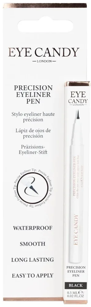 Подводка для глаз Eye Candy Precision Eyeliner Pen водостойкая, чёрная, 0,5 мл