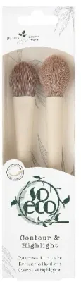 Набор кистей для контуринга и хайлайтера So Eco Contour Highlight Set 102, конусные, 2 шт