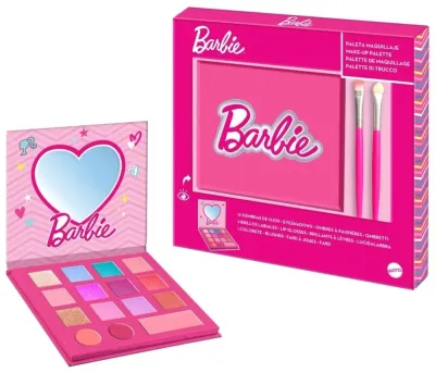 Детский набор для макияжа Lorenay Barbie Palette Make-Up Set с кистями