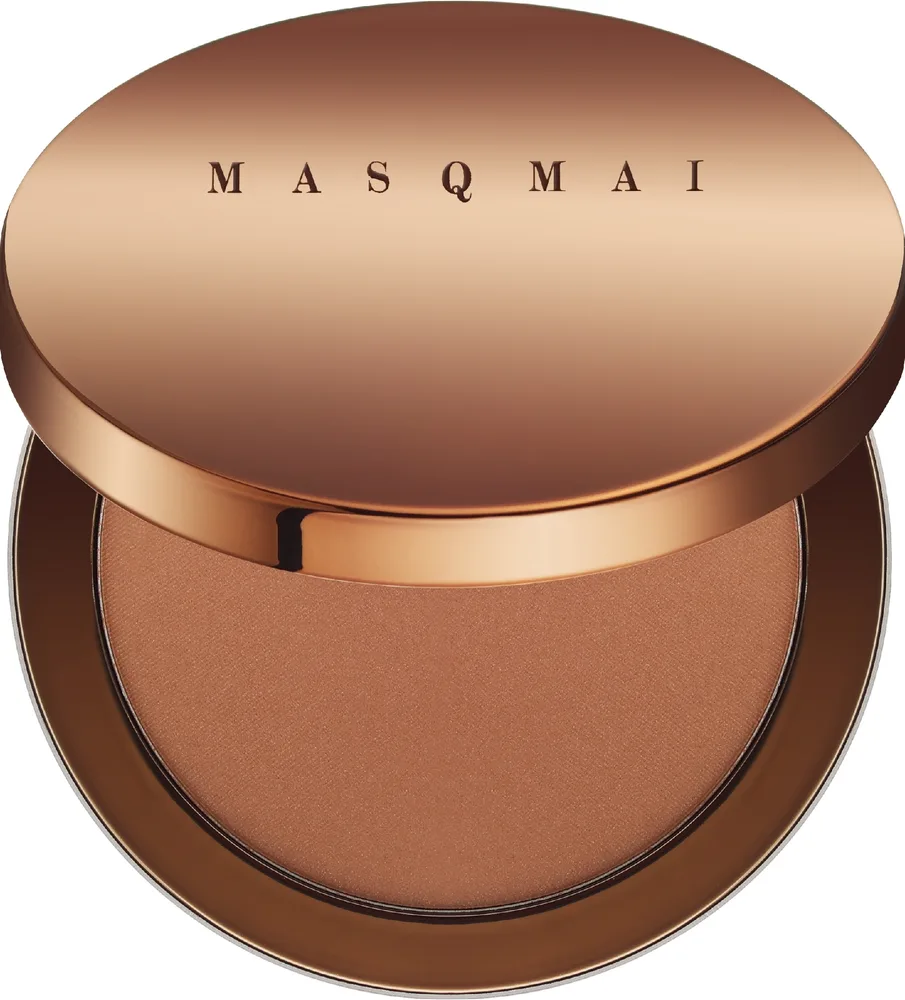 Бронзер для лица Masqmai Terra Bronzer с золотистым шиммером, 8 г, оттенок Tan Medium
