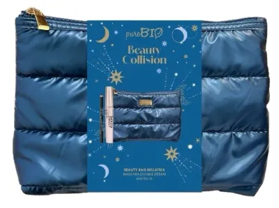 Набор PuroBio Cosmetics Beauty Bag Bellatrix тушь для ресниц 10 мл черный карандаш для глаз 1.3 г и косметичка