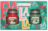 Набор ароматических свечей в стекле Yankee Candle Cinnamon Delight и Wrapping Paper Pine 2 шт по 104 г — фото 1