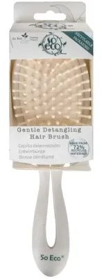 Щётка для волос So Eco Gentle Detangling Brush распутывающая, с деревянными щетинками, 1 шт