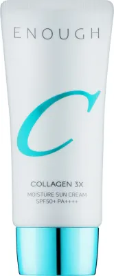 Enough Collagen 3X Moisture Sun Cream крем солнцезащитный для лица увлажняющий с коллагеном SPF50+ PA++++, корейская косметика, 50 г