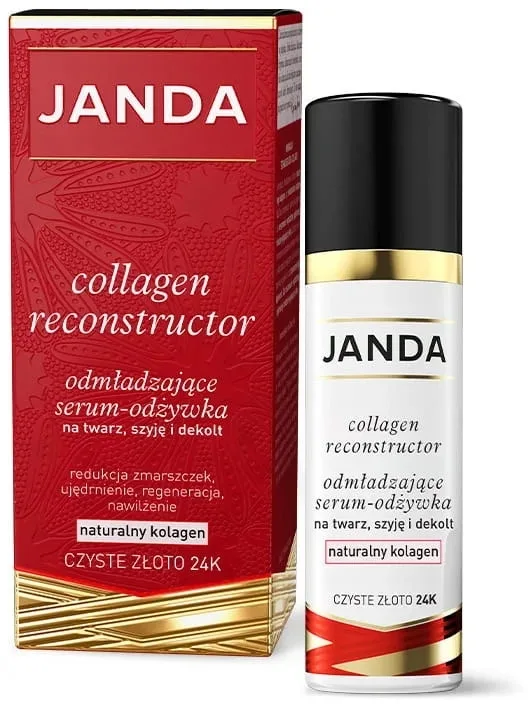Сыворотка-уход для лица Janda Collagen Reconstructor с коллагеном, для шеи и декольте, 50 мл