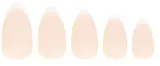 Накладные ногти Nail HQ Almond Matte French Nails, миндальная форма, матовый френч, 24 шт — фото 2