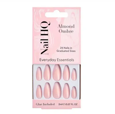 Накладные ногти Nail HQ Almond Ombre Nails, миндальная форма, омбре, 24 шт