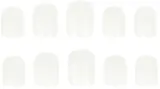 Накладные ногти Nail HQ Square White Nails, квадратная форма, белые, глянцевые, 24 шт — фото 2