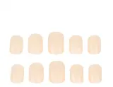 Накладные ногти Nail HQ Square Nude Nails, квадратная форма, нюдовые, глянцевые, 24 шт — фото 2