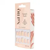 Накладные ногти Nail HQ Square Nude Nails, квадратная форма, нюдовые, глянцевые, 24 шт — фото 3