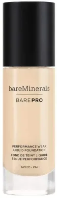 Тональный флюид Bare Minerals BarePro Performance Wear Liquid Foundation матирующий SPF 20, 30 мл