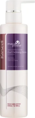 Крем для волос Karseell Maca Power для кудрявых, чёткость и упругость локонов, с аргановым маслом и растительными экстрактами, 200 мл
